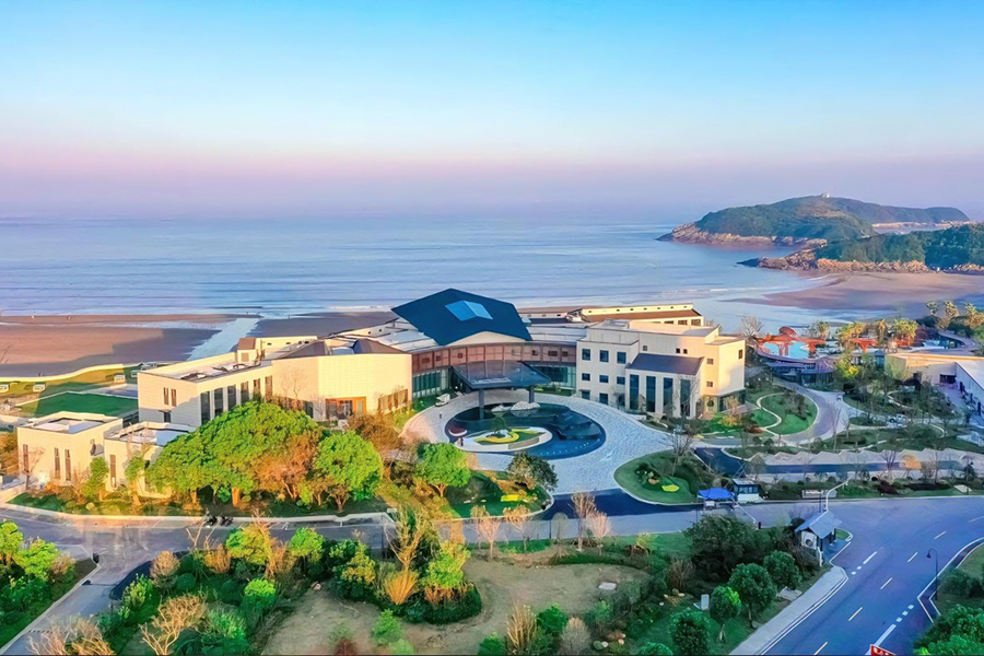 普陀山海天台温汤庭院项目工程案例